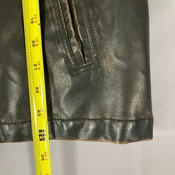 Hawke & Co Outfitter Women’s Faux Leather Jacket Black Size 14/16 XL Moto Biker - Picture 6 of 13
